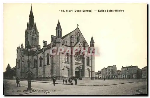 Ansichtskarte AK Niort Eglise Saint Hilaire