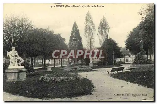 Cartes postales Niort Jardin de la Breche