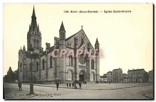 Ansichtskarte AK Niort Eglise Saint Hilaire