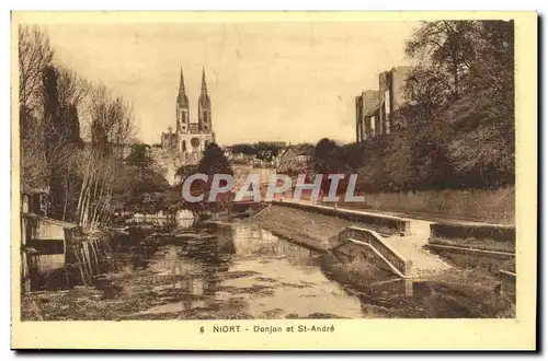 Cartes postales Niort Donjon et St Andre