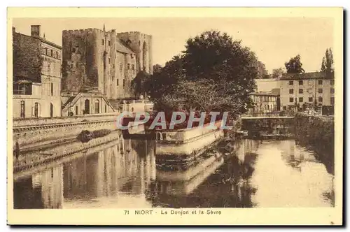 Cartes postales Niort Le Donjon et La Sevre