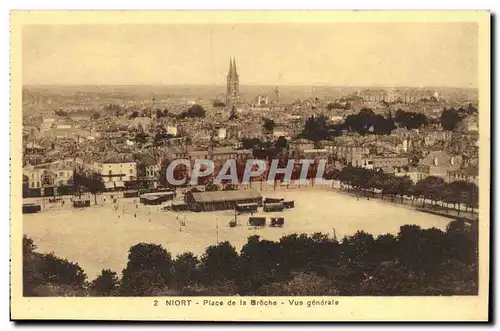 Ansichtskarte AK Niort Place de la Breche Vue Generale