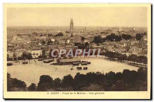 Cartes postales Niort Place de la Breche Vue Generale