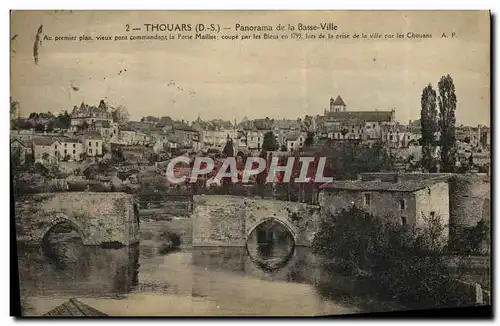 Cartes postales Thouars Panorama de La Basse Ville