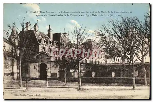 Ansichtskarte AK Thouars Le Chateau Construit sous les ordres de Marie de la Tour d Auvergne