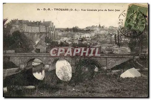 Cartes postales Thouars Vue Generale Prise De Saint Jean