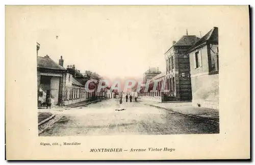 Cartes postales Montdidier Avenue Victor Hugo