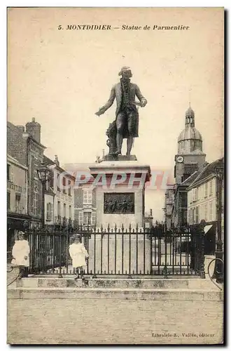 Cartes postales Montdidier Statue de Parmentier