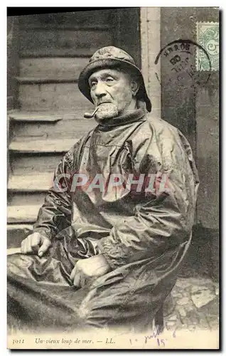 Cartes postales Un Vieux Loup de Mer Foklore Metier Peche