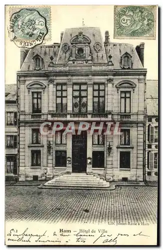 Cartes postales Ham Hotel de Ville