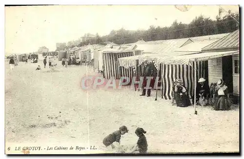 Cartes postales Le Crotoy Les Cabines de Repos