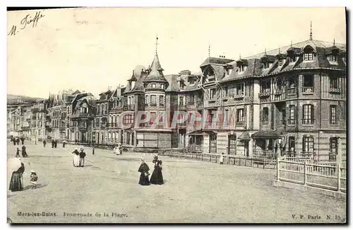 Cartes postales Mers les Bains Promenade de la Plage