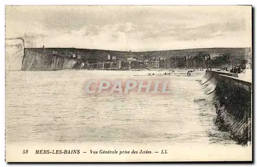 Ansichtskarte AK Mers Les Bains Vue Generale Prise des Jetees