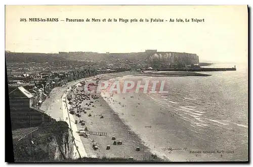 Ansichtskarte AK Mers Les Bains Panorama De Mers de la Plage Pris de la Falaise