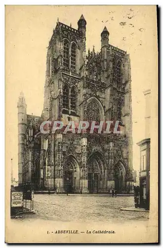 Cartes postales Abbeville La Cathedrale