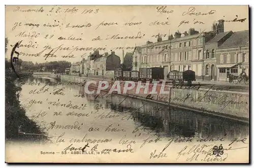 Cartes postales Abbeville Le Port Train