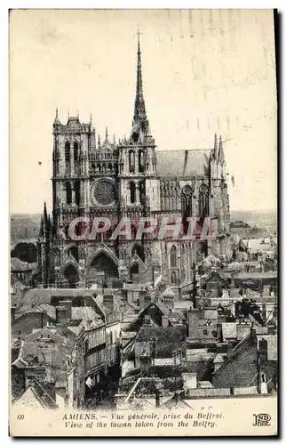 Cartes postales Amiens Vue Generale Prise Du Beffroi