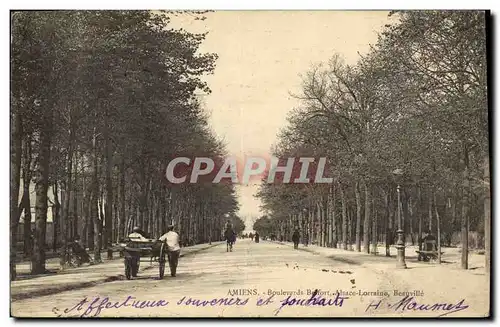 Cartes postales Amiens Boulevards Beffort Alsace Lorraine Beauville