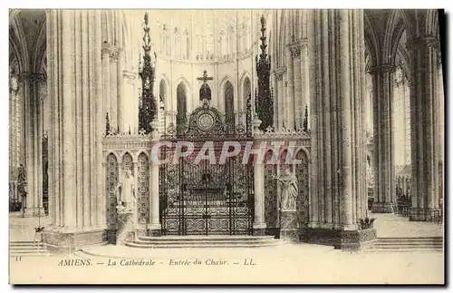 Ansichtskarte AK Amiens La Cathedrale Entree du Choeur