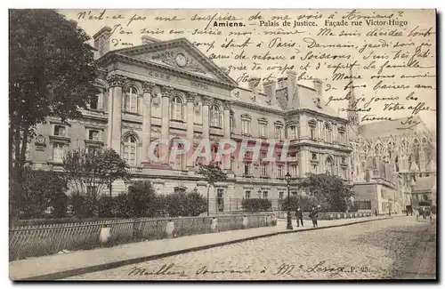 Ansichtskarte AK Amiens Palais de Justice Facade Rue Victor Hugo