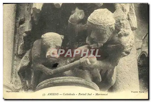 Cartes postales Amiens Cathedrale Portail Sud Marmouset