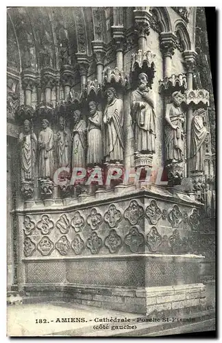 Cartes postales Amiens Cathedrale Porehe St Firmin