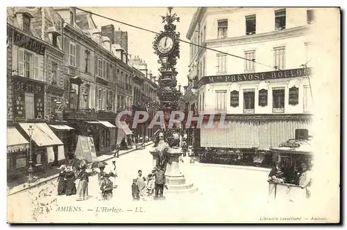 Cartes postales Amiens L Horloge Tramway Enfants