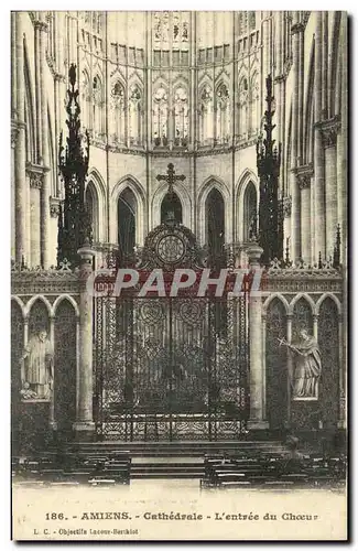 Ansichtskarte AK Amiens Cathedrale L Entree du Choeur