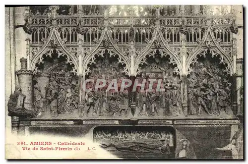 Cartes postales Amiens Cathedrale Vie de Saint Firmin