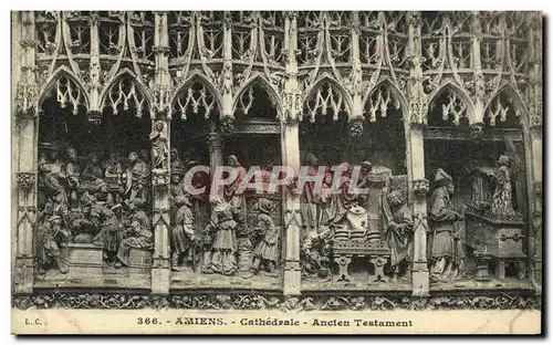 Ansichtskarte AK Amiens Cathedrale Ancien Testament