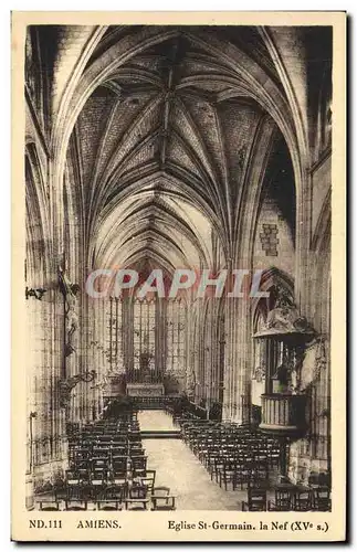 Ansichtskarte AK Amiens Eglise St Germain La Nef