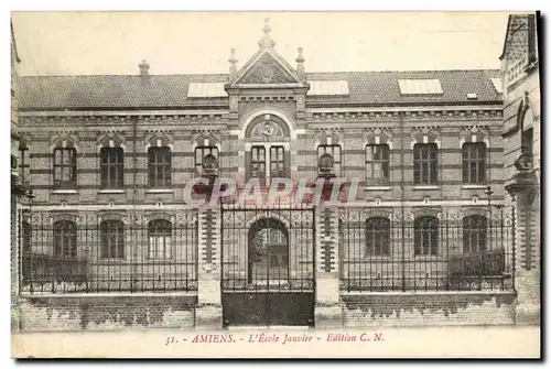 Cartes postales Amiens L Ecole Janvier