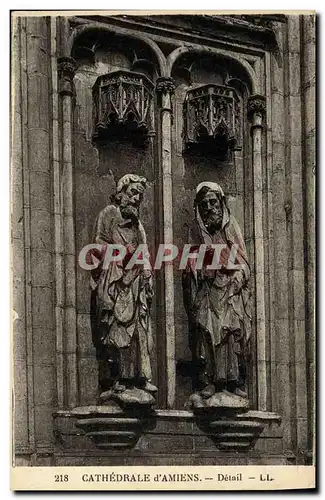 Cartes postales Amiens Cathedrale Detail