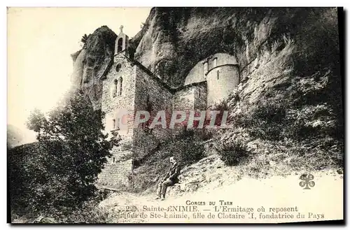 Ansichtskarte AK Gorges Du Tarn Sainte Enimie L Ermitage ou Reposent les reliques de Ste Enimie fille de Clotaire