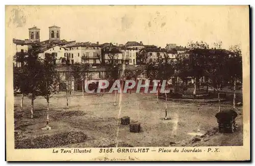 Ansichtskarte AK Graulhet Place du Jourdain