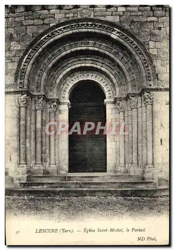 Ansichtskarte AK Lescure Eglise Saint Michel le Portail