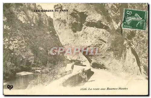 Ansichtskarte AK Gorges Du Tarn La route aux Baumes Hautes