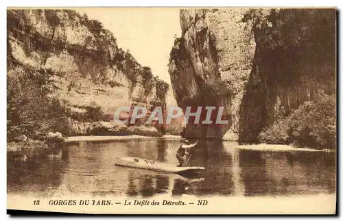 Cartes postales Gorges Du Tarn Roches Le Defile Detroits