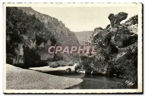 Ansichtskarte AK Gorges du Tran Cirque des Baumes Rocher du Champignon