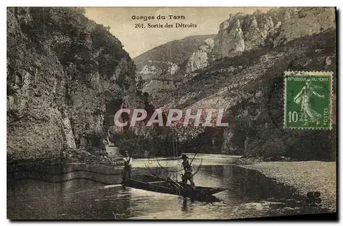 Cartes postales Gorges du Tarn Sortie des Detroits