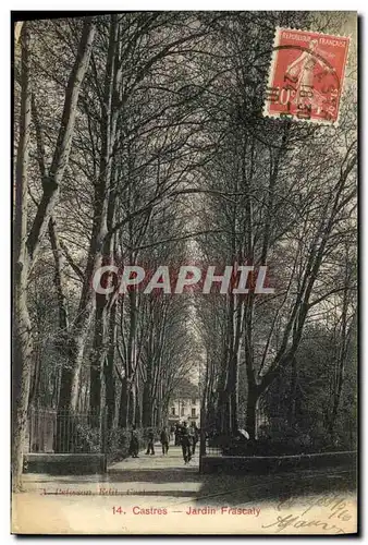 Cartes postales Castres Jardin Frascaly