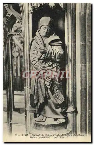 Cartes postales Albi Cathedrale Sainte Cecile Pourtour du choeur Isalas Prophete