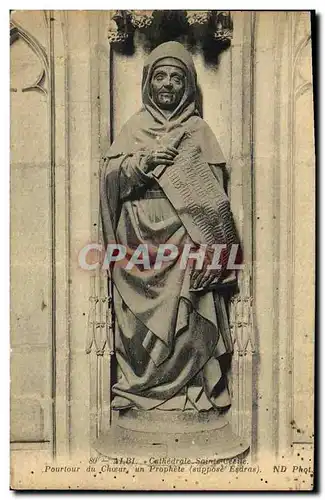 Cartes postales Albi Cathedrale Ste Ceclle La Chaire Pourtour du Choeur un Prophete Esdras