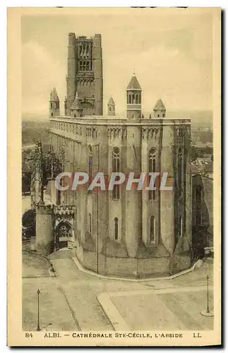 Ansichtskarte AK Albi La Cathedrale Ste Cecile L Abside