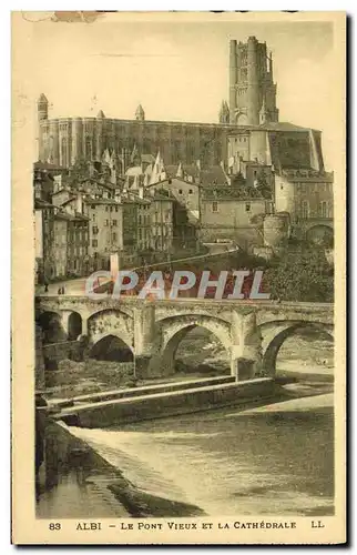 Cartes postales Albi La Cathedrale Le Pont Vieux