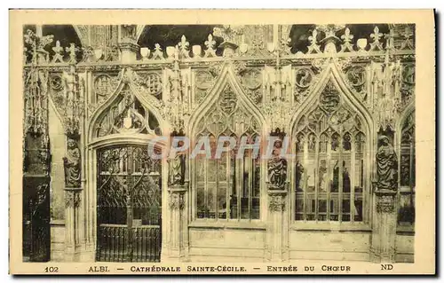 Ansichtskarte AK Albi La Cathedrale Sainte Cecile Entree Du Choeur