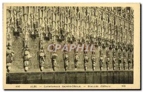 Cartes postales Albi La Cathedrale Sainte Cecile Stalles