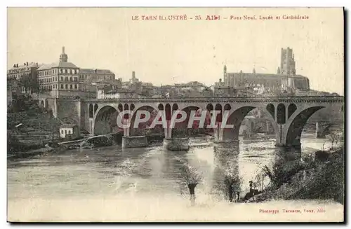 Cartes postales Le Tarn Illustre Past Neuf Lycee et cathedrale