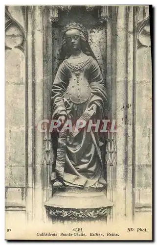 Ansichtskarte AK Albi Cathedrale Sainte Cecile Esther Reine