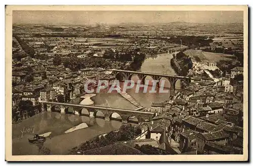 Ansichtskarte AK Albi Vue Generale Le Pont Vieux et le Pont Neuf